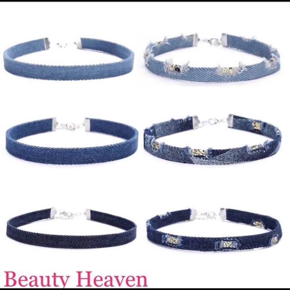 Denim Chokers